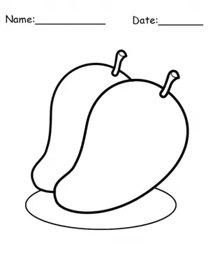 Printable Mango Coloring Pages