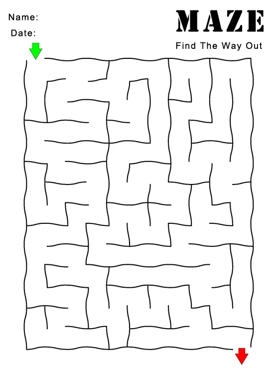 Free Printable Mazes