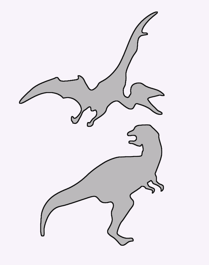 free printable dinosaur stencils