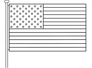 Printable Flag Coloring Sheet