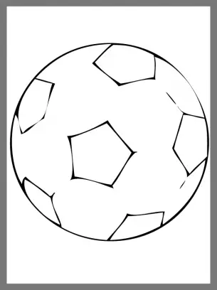 Printable Soccer Ball Coloring Sheet