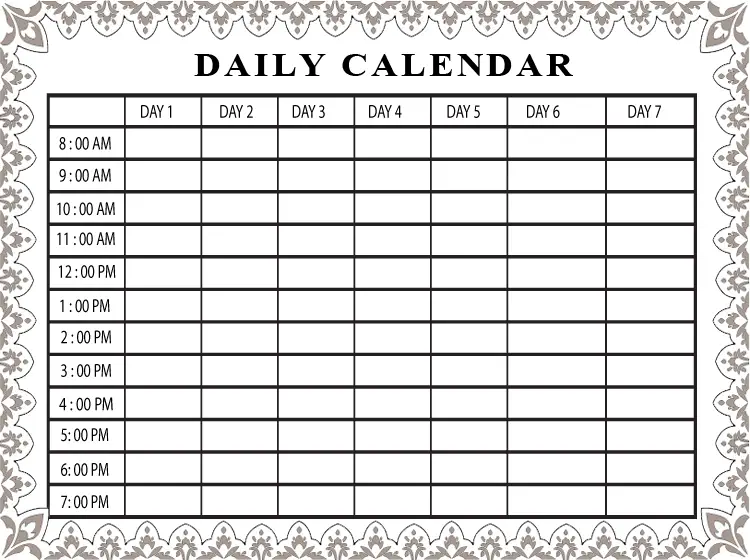 unique printable calendar with times free printable calendar monthly