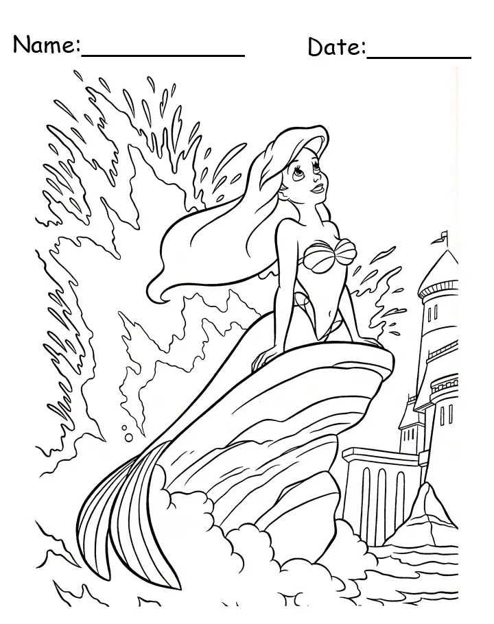 Princess Jasmine Printable Coloring Pages