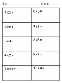 Simple Multiplication Printable Math Worksheets