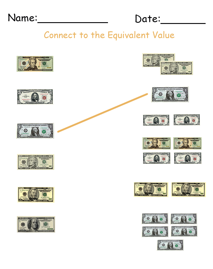 write the denomination money printable worksheets