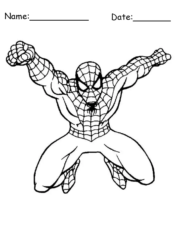 88 Colouring Pages For Spiderman  Best Free