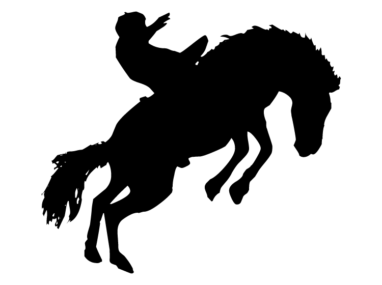 jumping horse stencil printable crafts