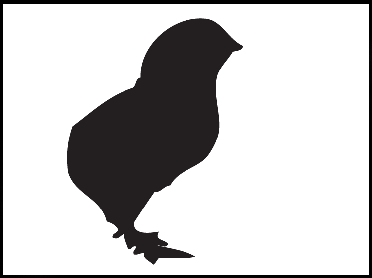 Printable Bird Stencil