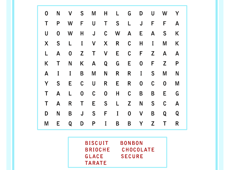 printable ice cream word search puzzles