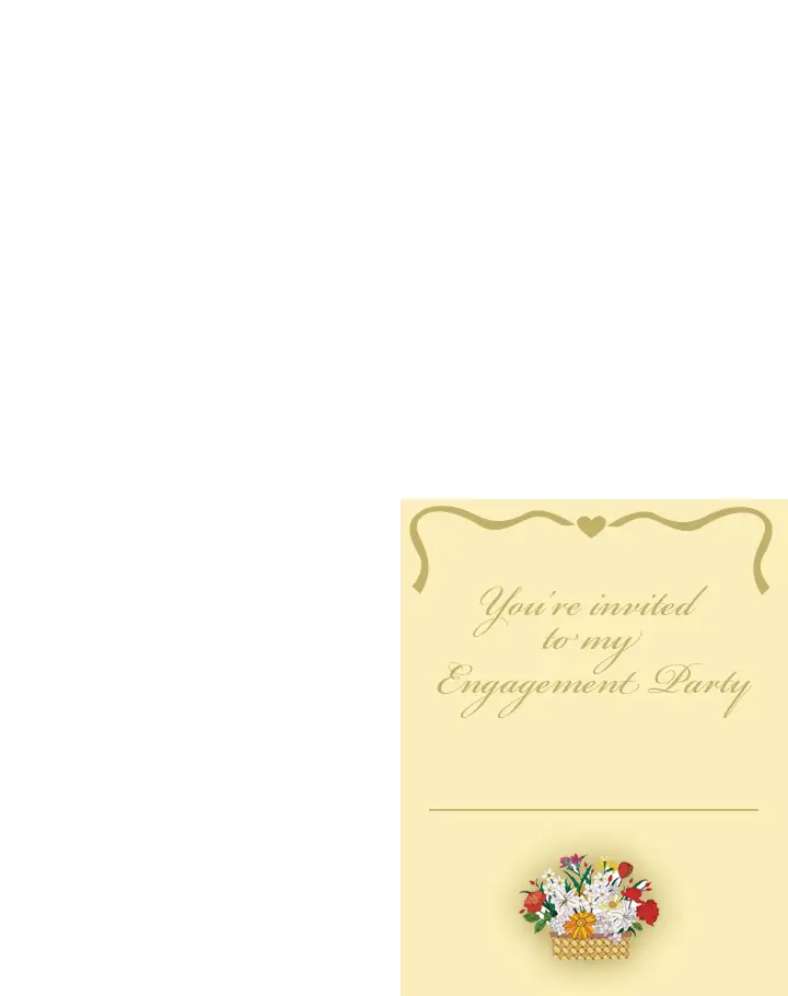 Flower Basket Engagement Party Printable Invitations