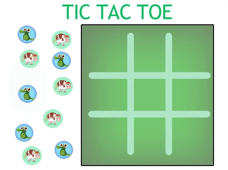 Printable Tic Tac Toe Board Games 4099