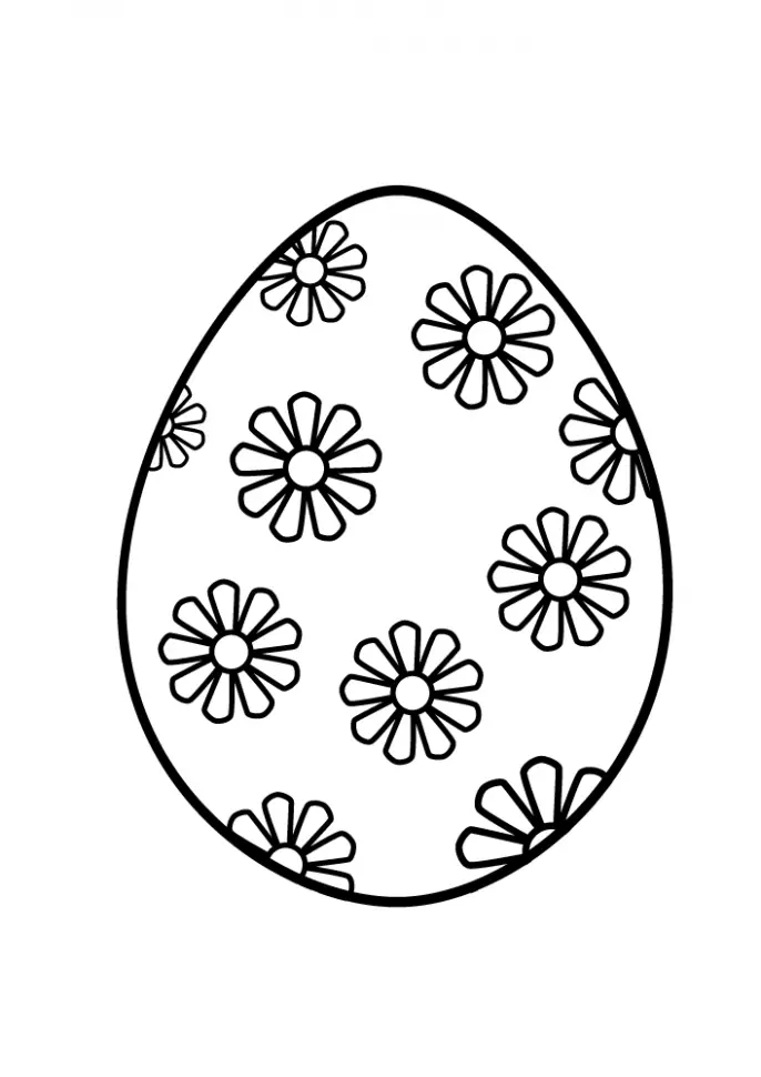 easter flower coloring pages