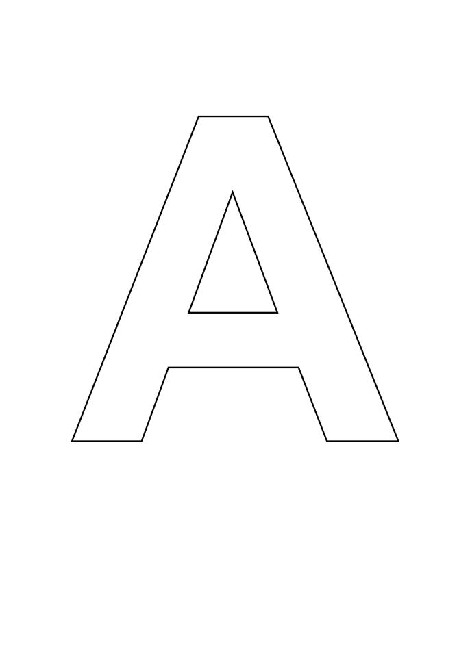 Letter Stencil Bold Uppercase A-Letter