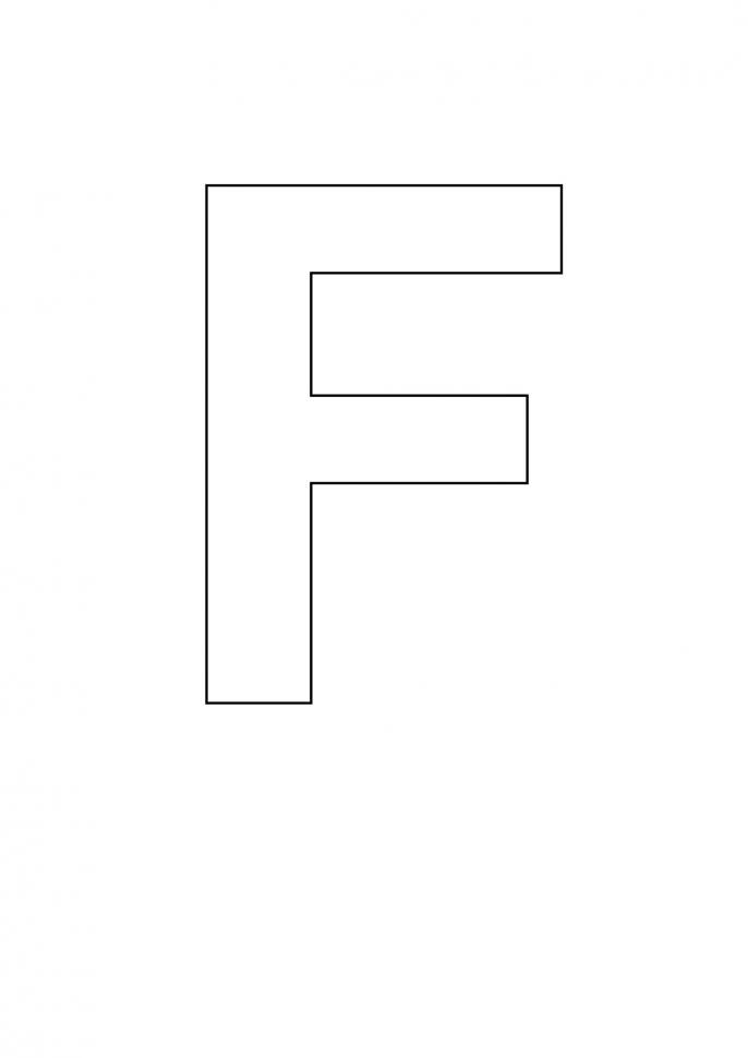 letter stencil bold uppercase f letter