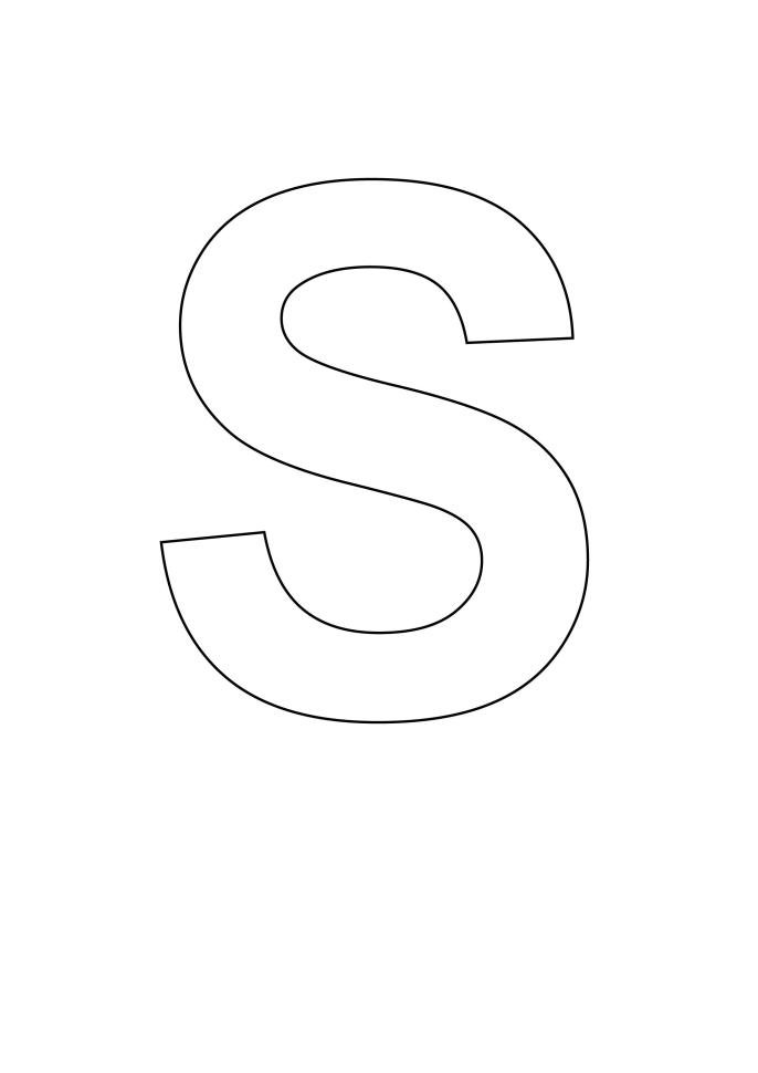 Letter Stencil Bold Uppercase S-Letter