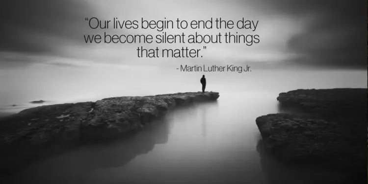 martin luther king quotes silence