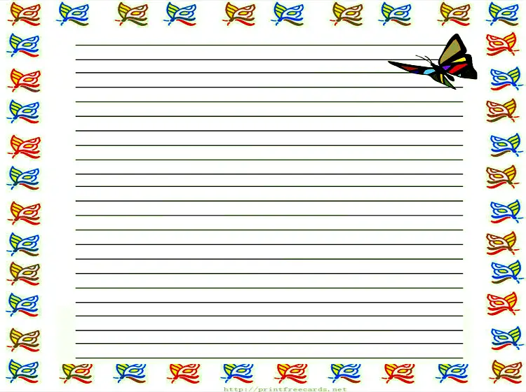 Printable Butteflies Papers