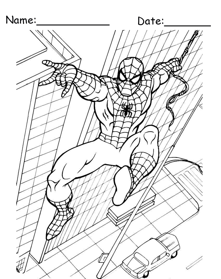480 Collections New Spiderman Coloring Pages  Best Free