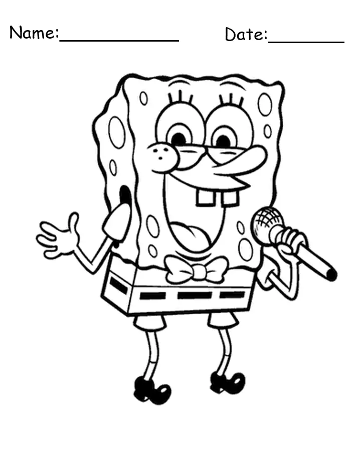 870 Coloring Pages Spongebob  Latest Free