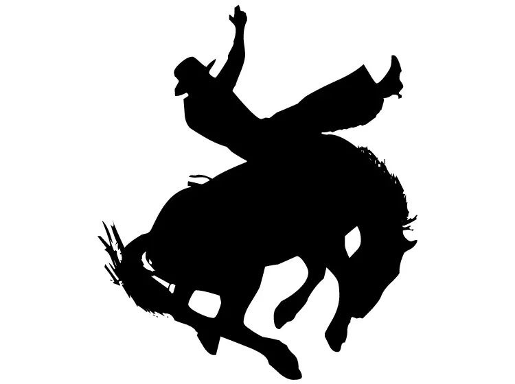 Horse Rider Stunts Stencil Printable Crafts