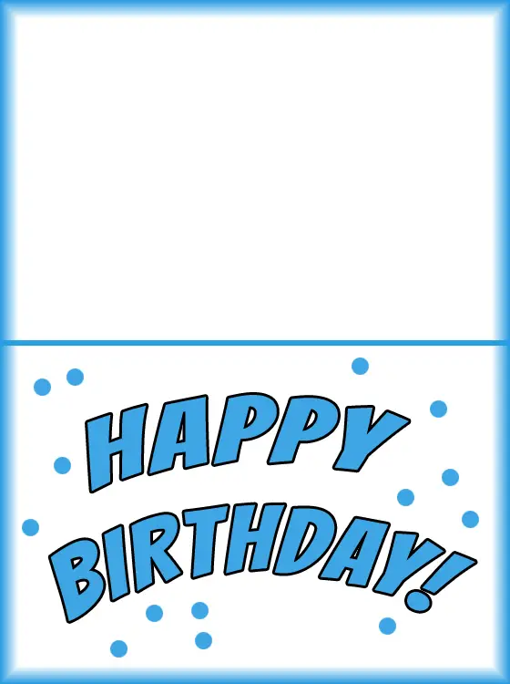 Colorful Printable Birthday Cards