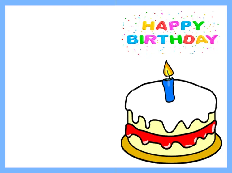 Printable Happy Birthday Card