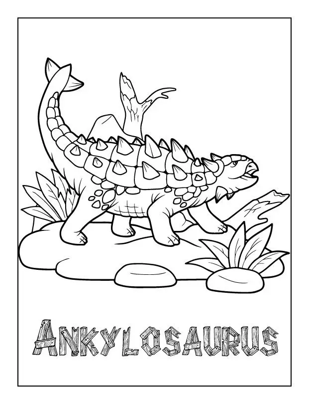 Ankylosaurus Coloring Page Ankylosaurus Coloring Pages For Free The