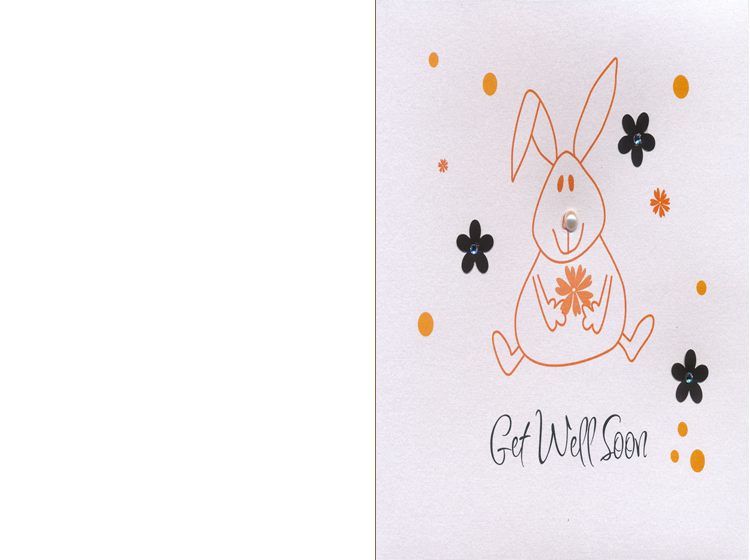 Printable Bunny Rabbit Get Well Soon Cards