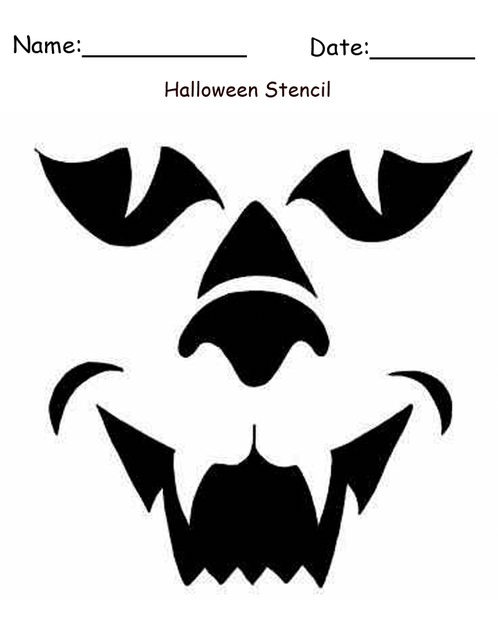 Printable Werewolf Halloween Craft