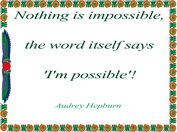 Audrey Hepburn Printable Inspirational Quotes