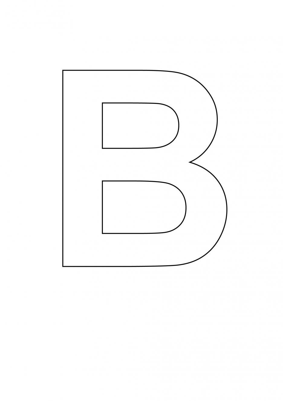 Letter Stencil Bold Uppercase B-Letter