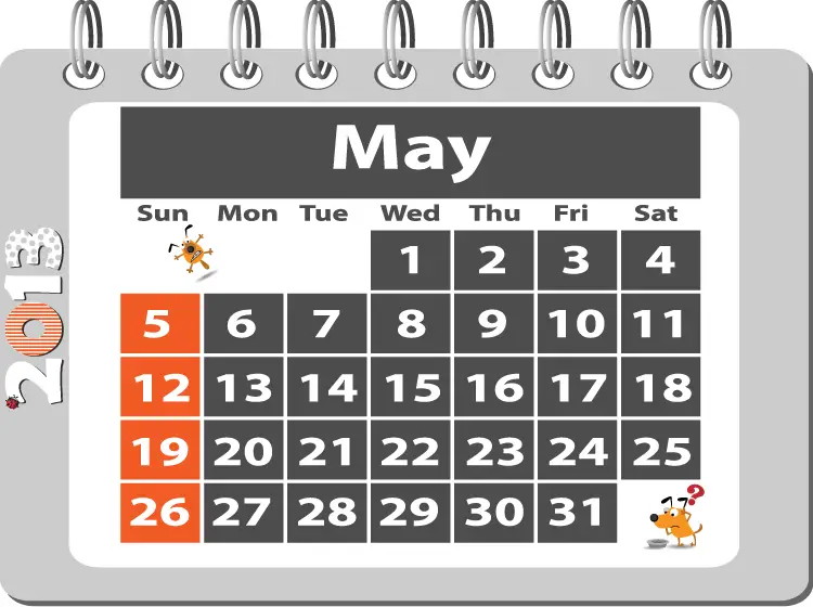 May Printable Monthly Calendars