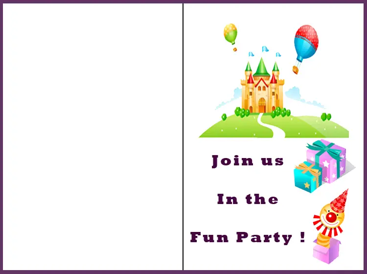 Printable Party Invitations