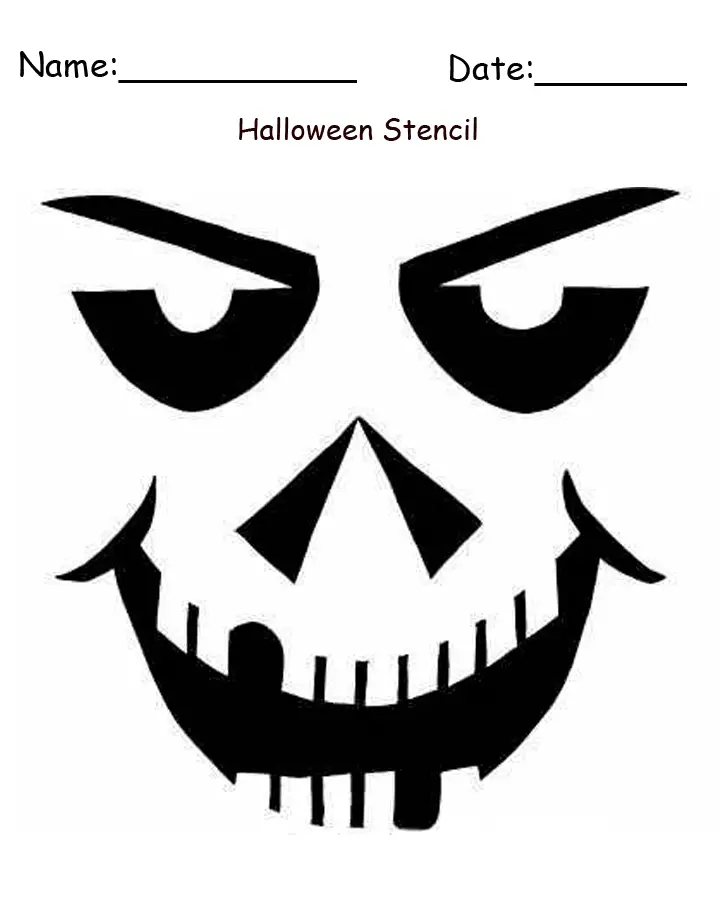 Ghost Stencil Printable Crafts