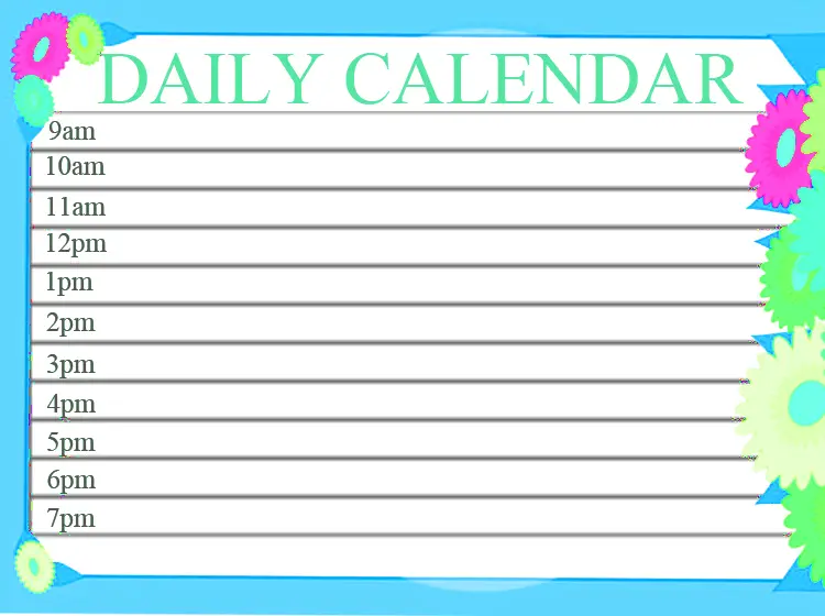 customized daily calendars