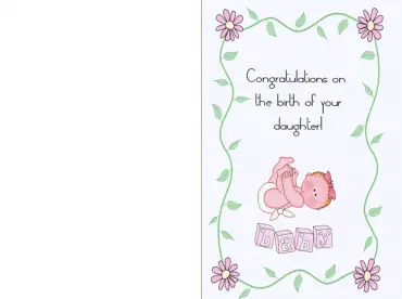 Free Printable Baby Cards