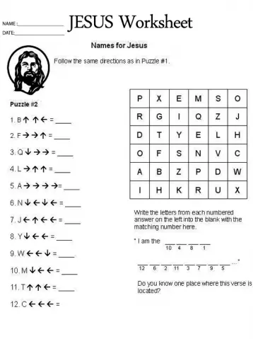 20 free printable church worksheets