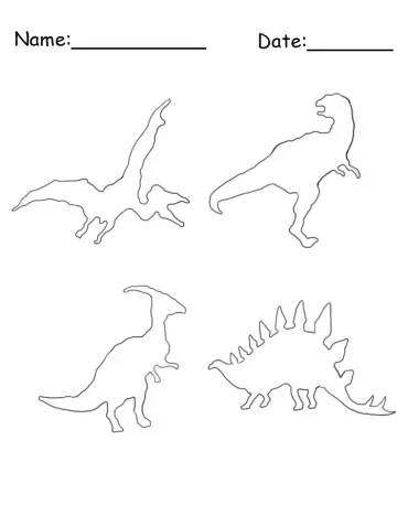 dinosaur cutouts printable
