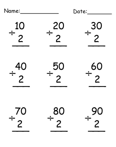 Division Worksheet