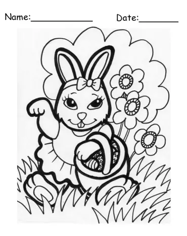 10+ Free Printable Easter Coloring Pages