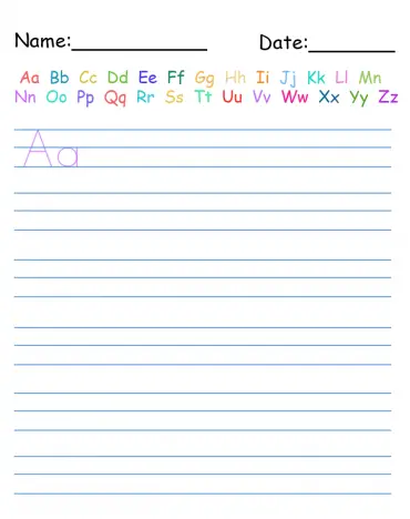 10 free printable handwriting worksheets