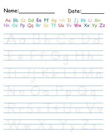 10 free printable handwriting worksheets