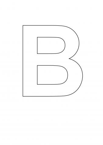 Printable Letter B Outline Print Bubble Letter B Free Printable ...