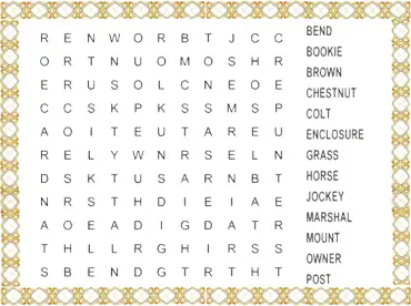 game night printable word search puzzles