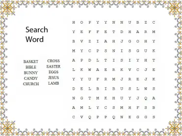 religious easter printable word search puzzles